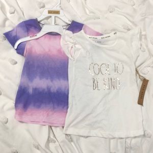 NWT, 4T Rae Dunn “cool to be kind” and tie-dye tees.